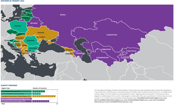 Уровень демократии в Грузии самый низкий за 10 лет – рейтинг Freedom Housе