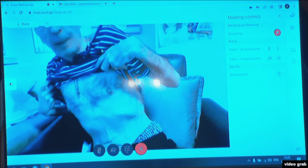 Саакашвили дистанционно подключился к заседанию суда и заявил о сговоре Иванишвили с Путиным