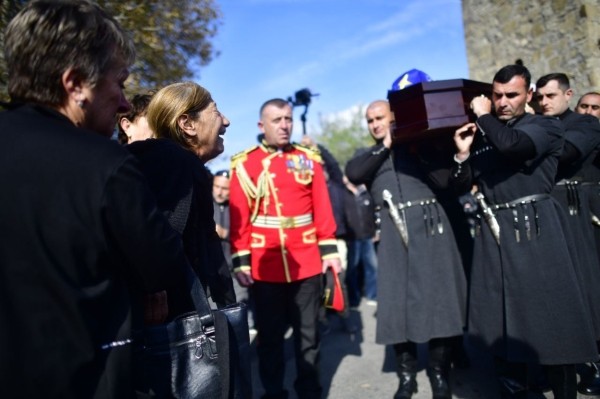 Тамаза Гинтури похоронили у села Кирбали с воинскими почестями