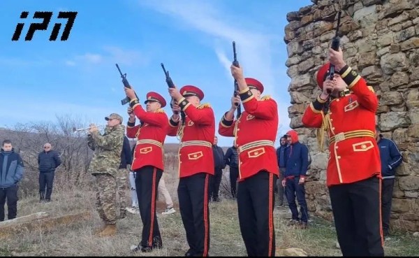 Убитый оккупационными силами Тамаз Гинтури похоронен с воинскими почестями Убитый оккупационными силами Тамаз Гинтури похоронен с воинскими почестями