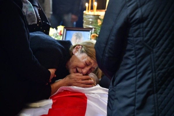 Тамаза Гинтури похоронили у села Кирбали с воинскими почестями