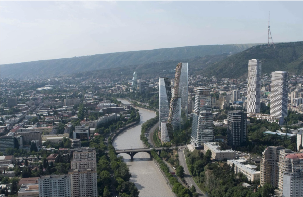 Еще один спорный проект – близ площади Героев в Тбилиси хотят построить пять небоскребов