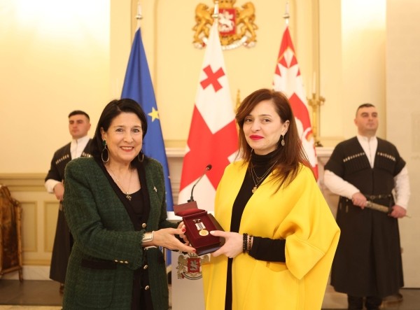 На 8 марта президент Грузии наградила медалями Чести пятерых женщин-правозащитниц