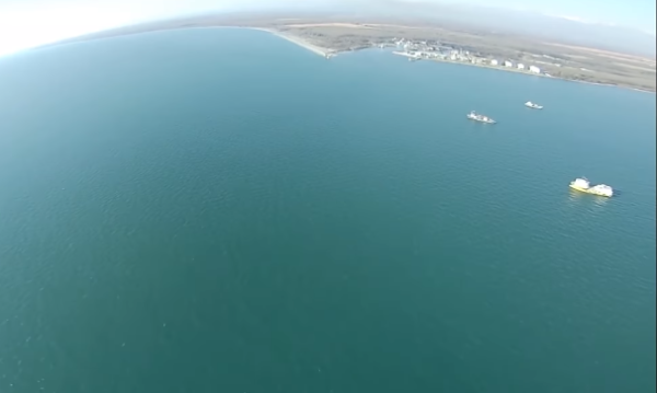 Антиокупационное движение Грузии показало кадры стройки в порту Очамчира