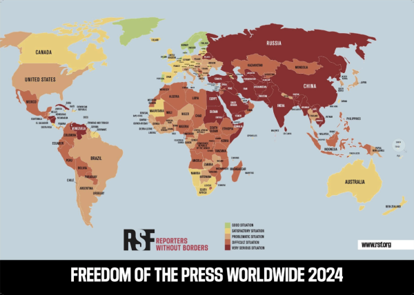 Грузия резко ухудшила позиции в рейтинге свободы СМИ