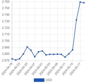 Курс лари стабилизировался после валютной интервенции Нацбанка Грузии