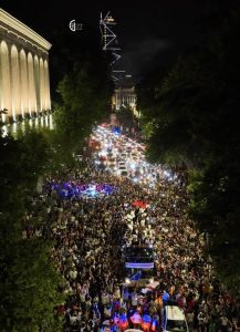 Грузия отметила участие футбольной сборной в Евро 2024 грандиозной акцией