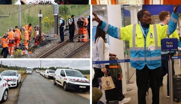 Эвакуация в аэропорту, угроза бомбы, атака на железнодорожную сеть – что происходит во Франции за несколько часов до начала Олимпиады (фото) Эвакуация в аэропорту, угроза бомбы, атака на железнодорожную сеть – что происходит во Франции за несколько часов до начала Олимпиады (фото)