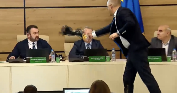 Инцидент с краской в ЦИК Грузии – полиция начала следствие