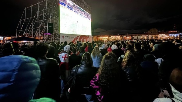 Матч сборной Грузии против Чехии покажут на большом экране в центре Тбилиси Матч сборной Грузии против Чехии покажут на большом экране в центре Тбилиси