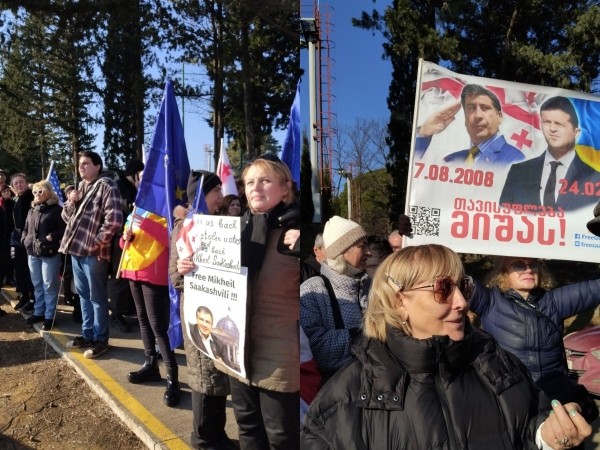 Акция в поддержку Саакашвили прошла в Тбилиси на день рождения политика