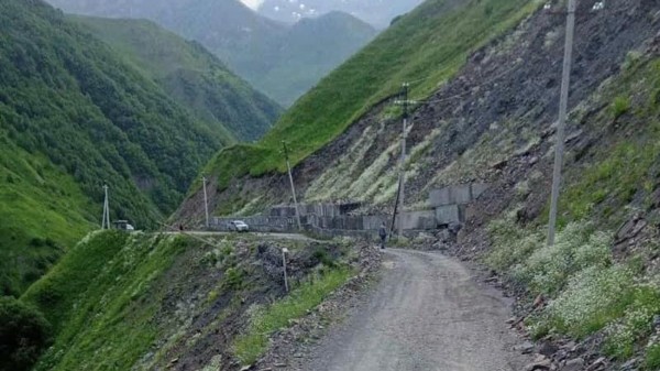 Ремонт одной из самых опасных дорог в Грузии - решается вопрос с историческим оползнем Ремонт одной из самых опасных дорог в Грузии - решается вопрос с историческим оползнем