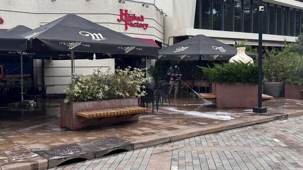 Утро в Тбилиси после ночных протестов - фото